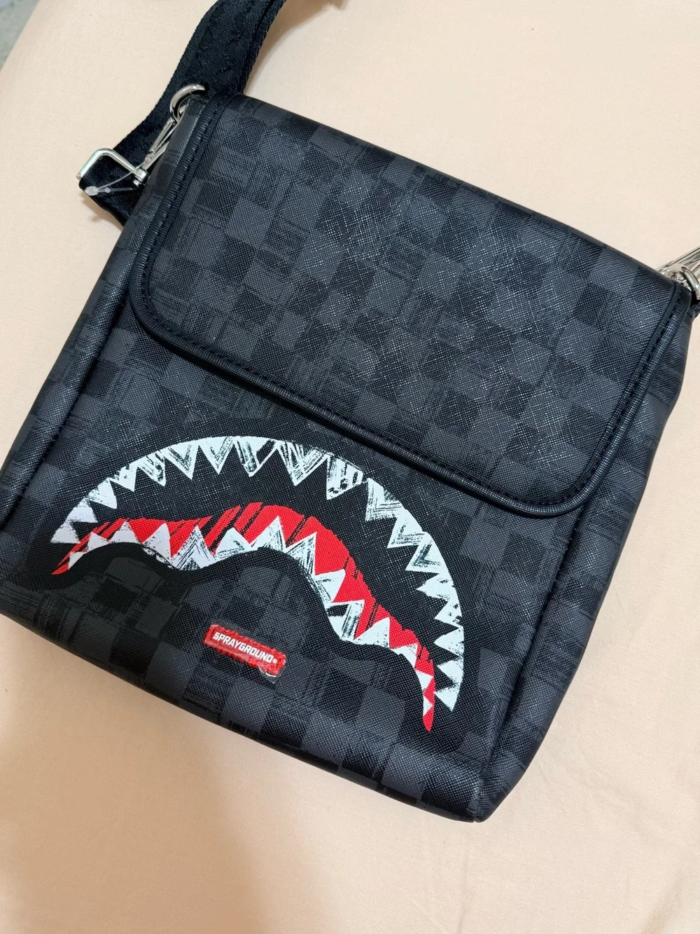 Sprayground checkered black
